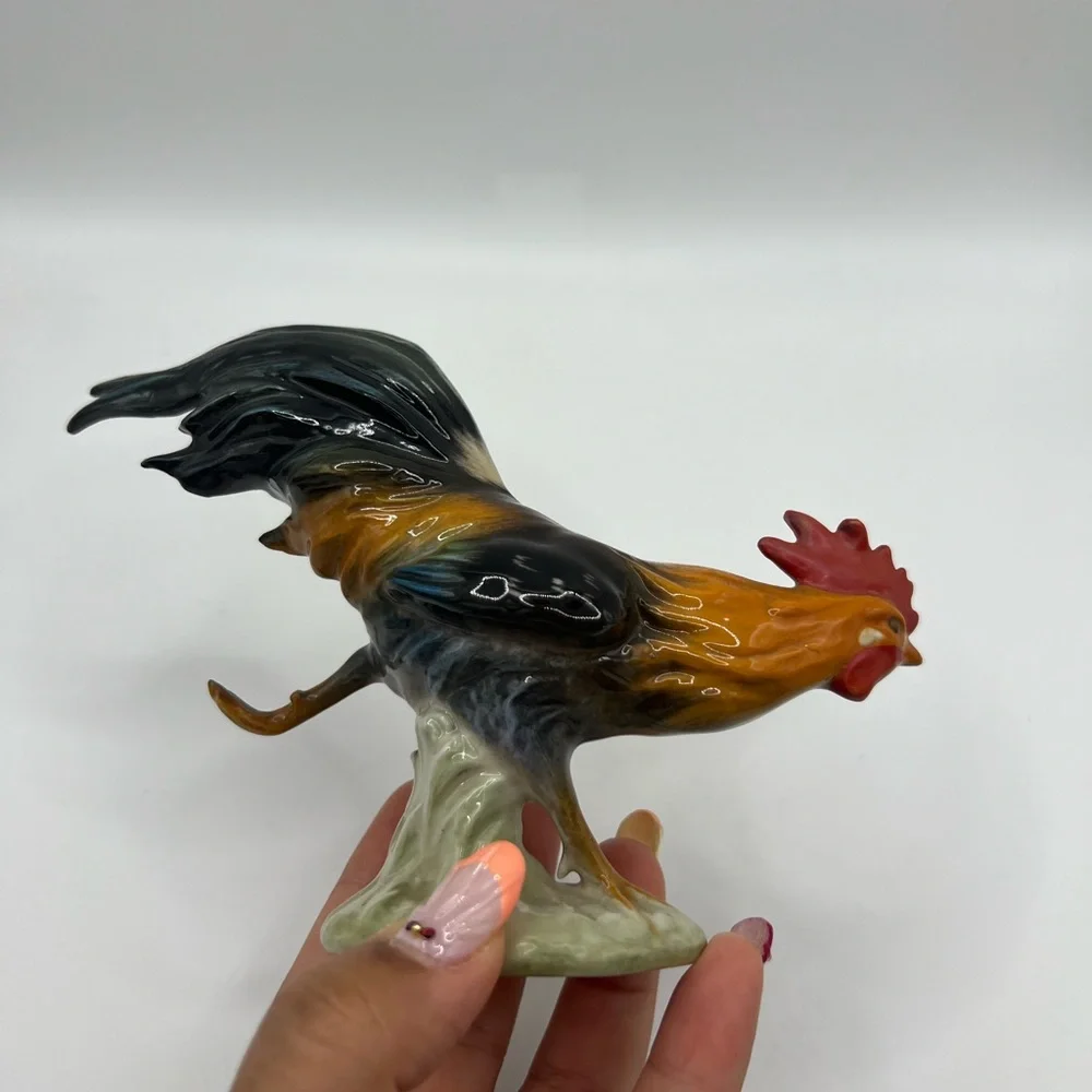 Goebel Hummel CV60 Running Haushahn Rooster Chicken Vintage Collectible Figurine